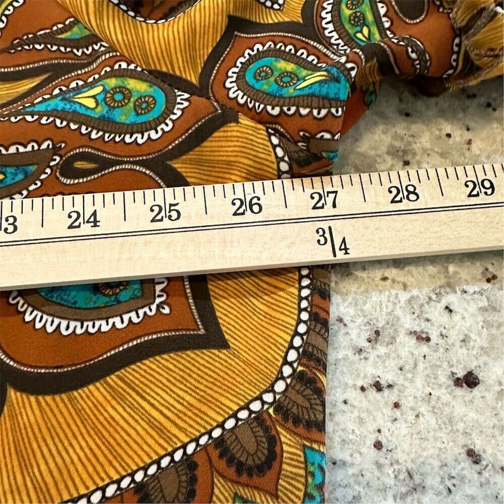 Chico's Women's  size 3 Geometric Peasant Blouse Multicolor Long Sleeve‎ - Picture 8 of 12